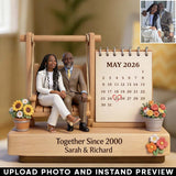Together Since - Personalized Couple Custom Shaped Wood Plaque