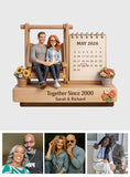 Together Since - Personalized Couple Custom Shaped Wood Plaque