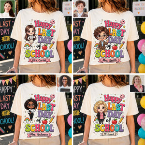 Teacher Last Day Of School - Personalized Teacher T-shirt And Hoodie