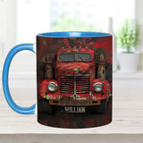 Red Truck - Personalized Trucker Accent Mug