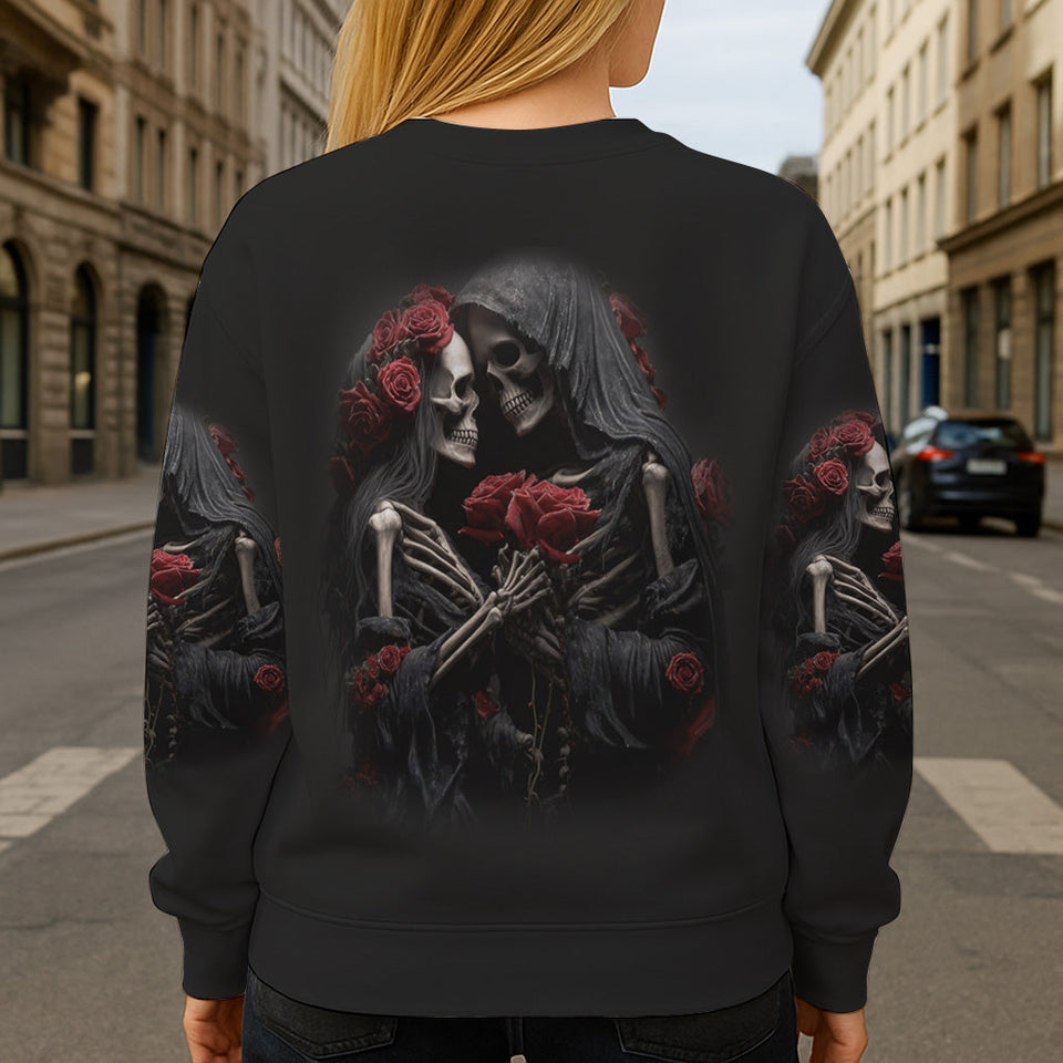 Till Death Do Us Part - Personalized Skull All Over Shirt