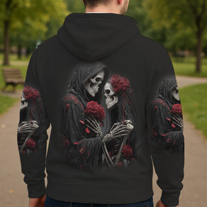 Till Death Do Us Part - Personalized Skull All Over Shirt