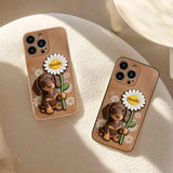 Custom Any Photo - Personalized Dog 3D Embossed Leather Phone Case
