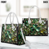 Shamrock Luck Charm - Personalized Irish Leather Handbag