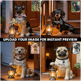 Always Waiting For You - Personalized Dog Solar Acrylic Light