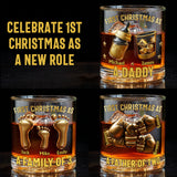 First Christmas As Daddy/ Family Of.../ Father Of... - Personalized Father Whiskey Glass