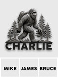 Hiking Sasquatch - Personalized Hiking Magnet