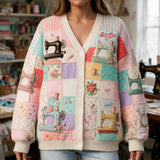 Sewing Lover - Personalized Sewing Cardigan Sweater