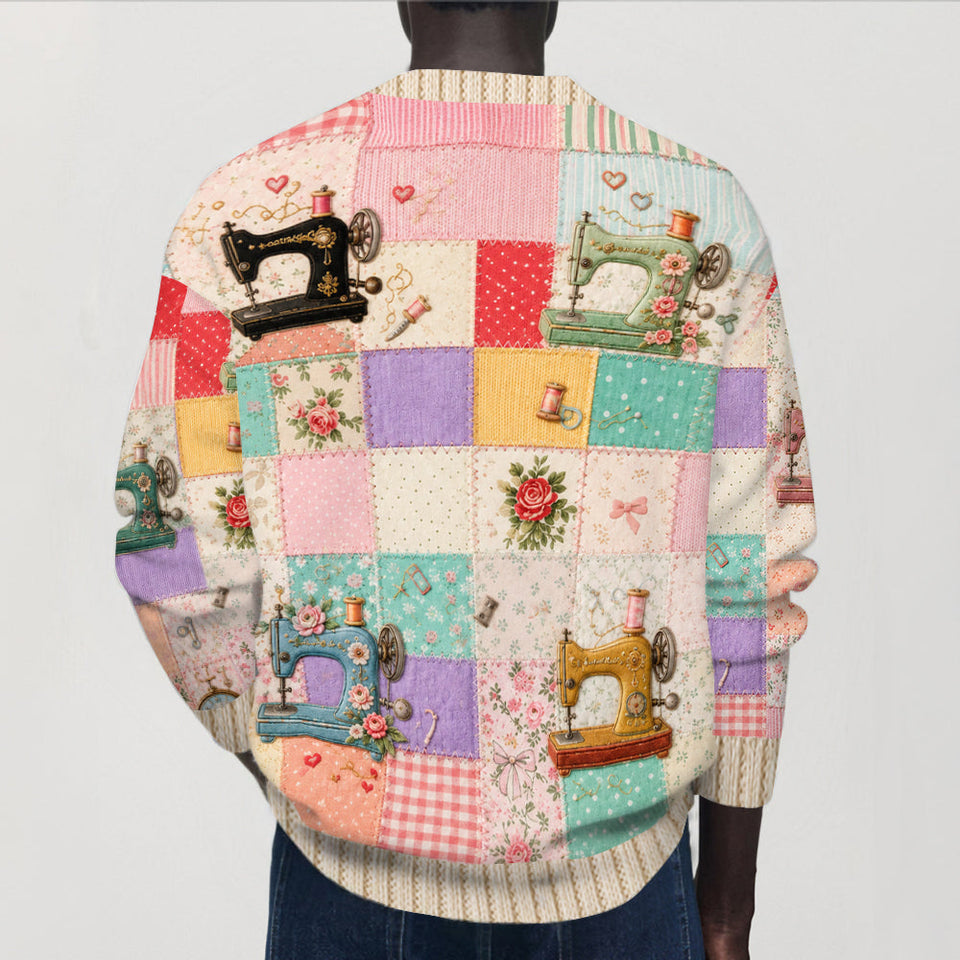 Sewing Lover - Personalized Sewing Cardigan Sweater