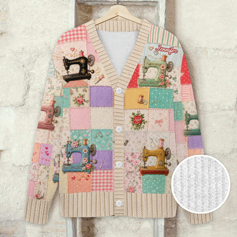 Sewing Lover - Personalized Sewing Cardigan Sweater
