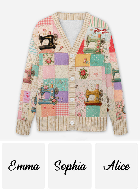 Sewing Lover - Personalized Sewing Cardigan Sweater