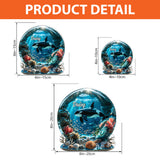 Beautiful Ocean - Personalized Whale Custom Shaped Acrylic Plaque