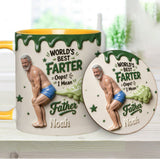 Best Farter Ever - Personalized Father Accent Mug & Coaster