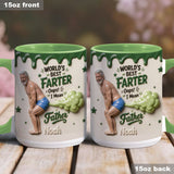 Best Farter Ever - Personalized Father Accent Mug & Coaster