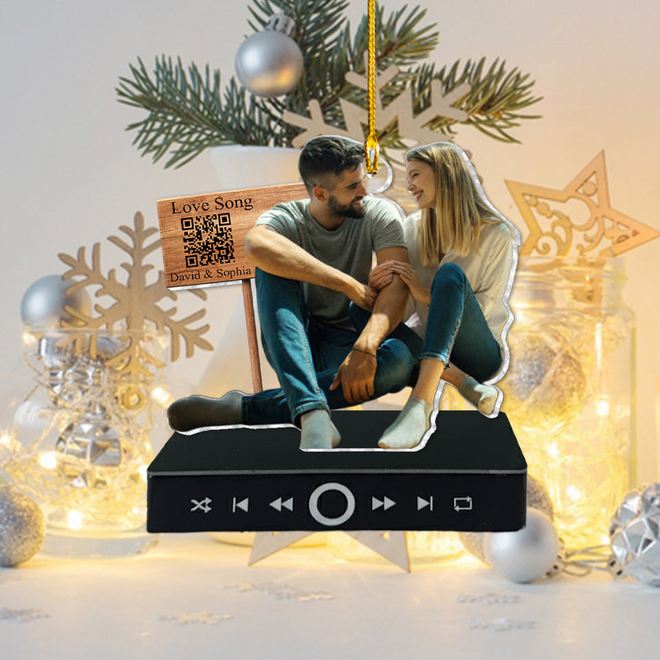 A Few Words for You - Personalized Couple Music Ornament