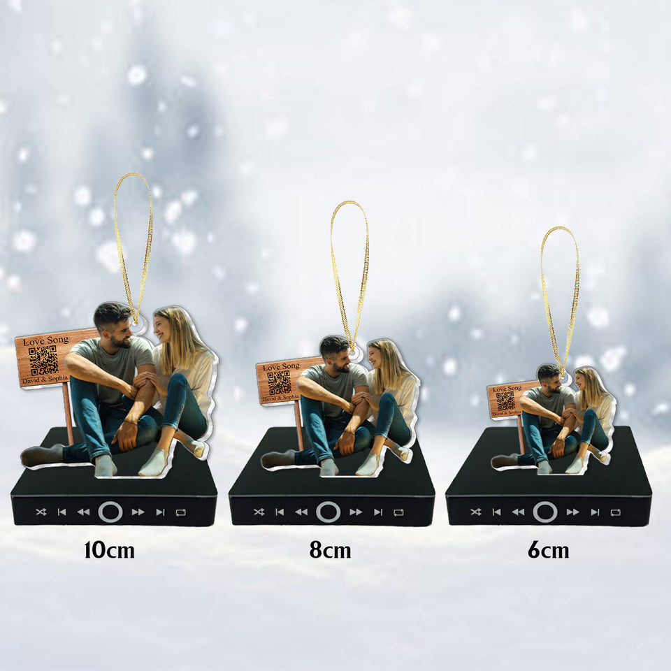 A Few Words for You - Personalized Couple Music Ornament