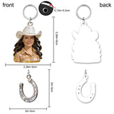 Custom Any Photo - Personalized Horse Keychain With Charms