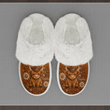 Adorable Highland Cow - Personalized Highland Cow Open-Toe Slippers