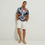 Patriotic Eagle - Personalized Bald Eagle Hawaiian Shirt