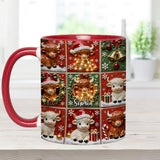 Love Highland Cow - Personalized Highland Cow Accent Mug