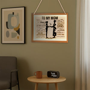 To My Mom - Personalized Mother LED Light Acrylic Sign