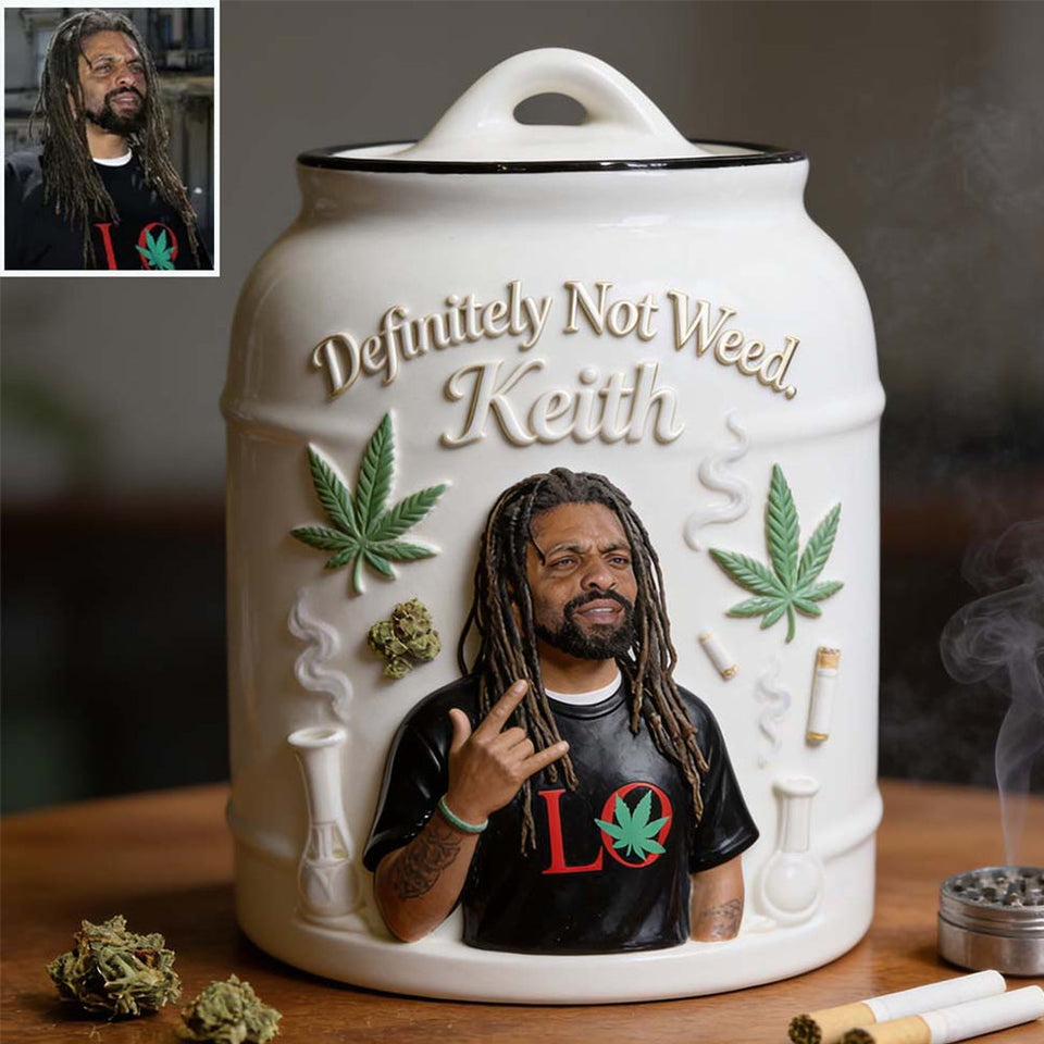 Cannabis Stash Jar - Personalized Weed Container Jar