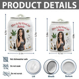 Cannabis Stash Jar - Personalized Weed Container Jar