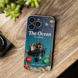 Tropical Sea Life - Personalized Scuba Diving 3D Embossed Leather Phone Case