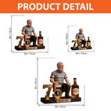 Custom From Photo, Drink & Number - Personalized Birthday Custom Shaped Acrylic Plaque