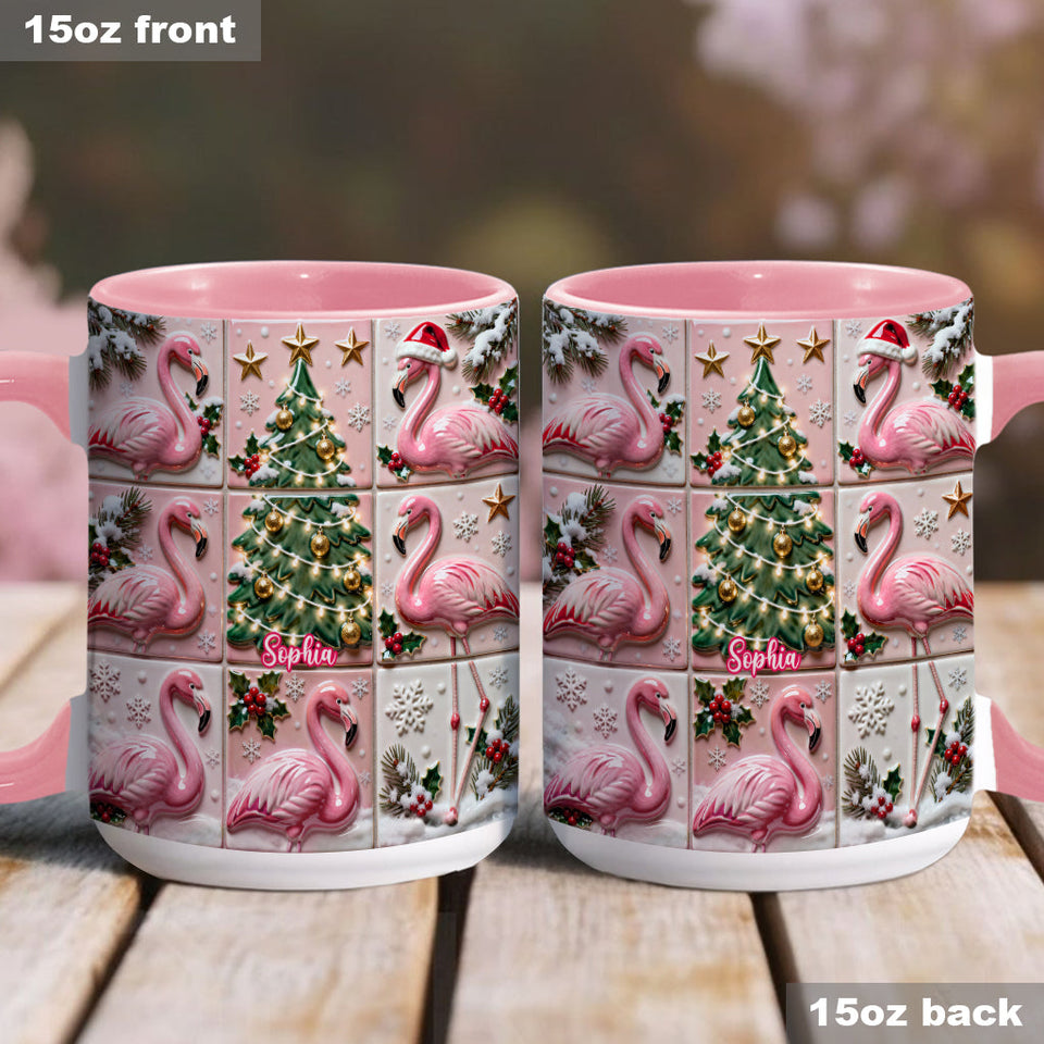 Love Flamingo - Personalized Flamingo Accent Mug