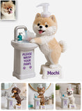 Please Wash Your Paws - Personalized Dog Pump Dispenser