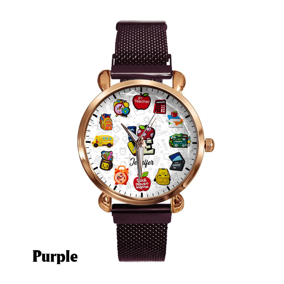 Teachers Who Love Teaching - Personalized Teacher Women Hand Watch