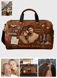 Adventure Awaits - Personalized Couple Duffle Bag