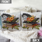 Beautiful Witch Hat - Personalized Witch Throw Pillow
