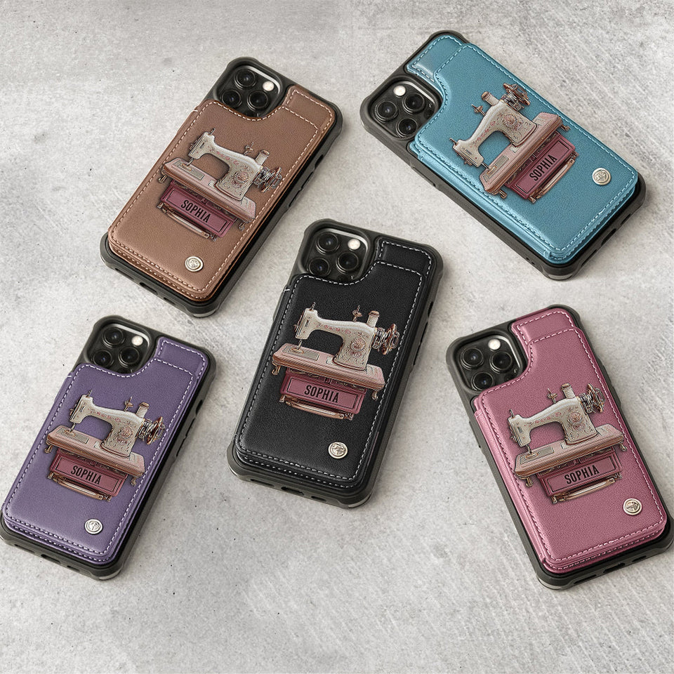 Sewing Machine - Personalized Sewing Wallet Phone Case