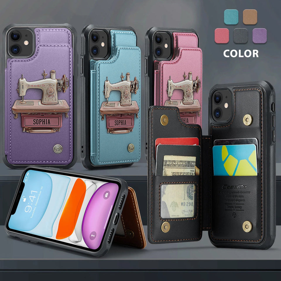 Sewing Machine - Personalized Sewing Wallet Phone Case