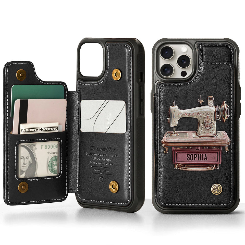 Sewing Machine - Personalized Sewing Wallet Phone Case