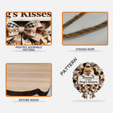 Custom Pet Wreath-Liked Design From Any Photo - Personalized Dog Custom Shaped Wood Sign