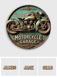 Motorcycle Lover - Personalized Biker Round Metal Sign