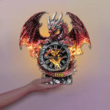 The Magic Of Dragon - Personalized Dragon LED Light Wall Clock