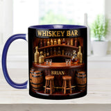 Whiskey Bar - Personalized Whisky Accent Mug & Coaster