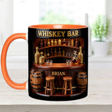 Whiskey Bar - Personalized Whisky Accent Mug & Coaster
