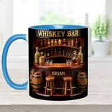 Whiskey Bar - Personalized Whisky Accent Mug & Coaster
