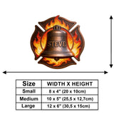 Proud Firefighter - Personalized Firefighter Wooden Wall Mount Sign