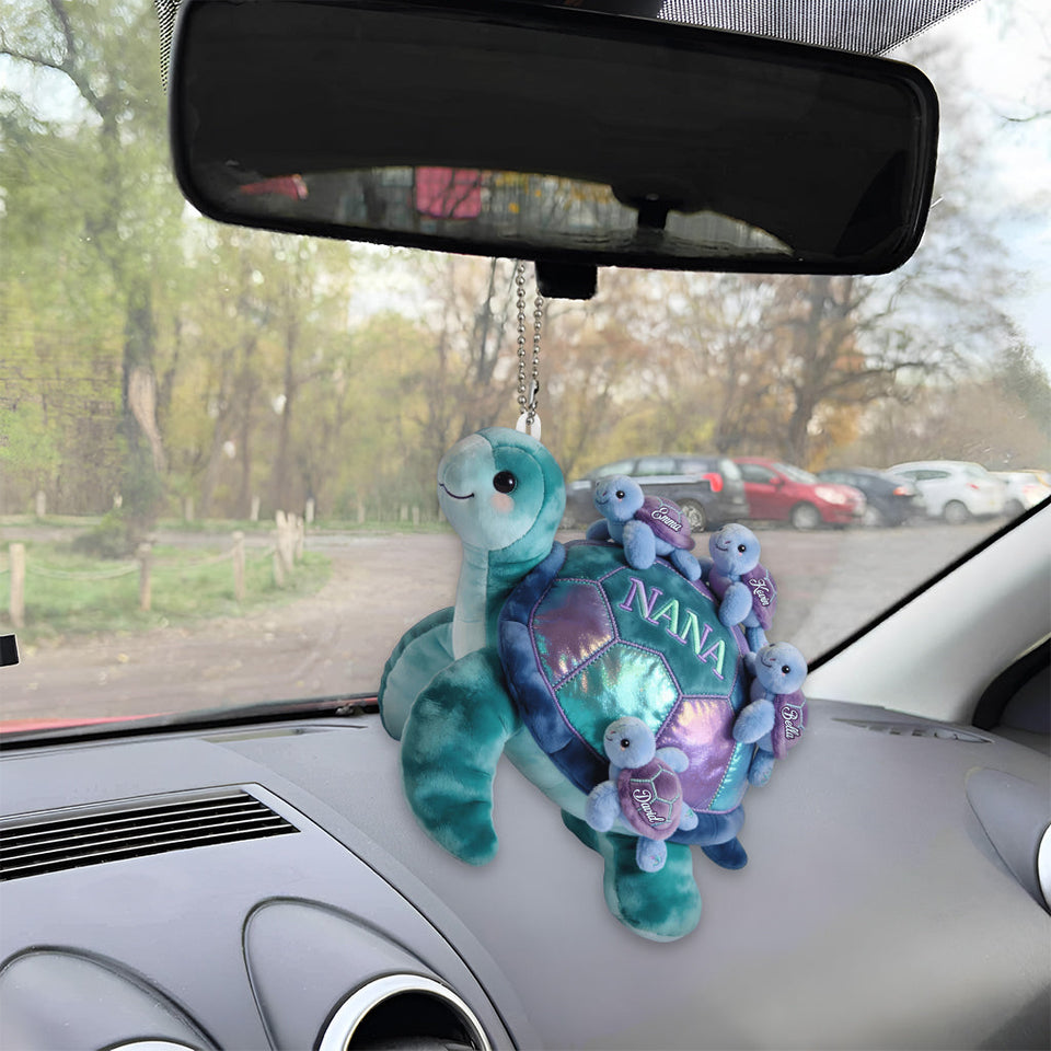 Nana Turtle - Personalized Grandma Plush Keychain