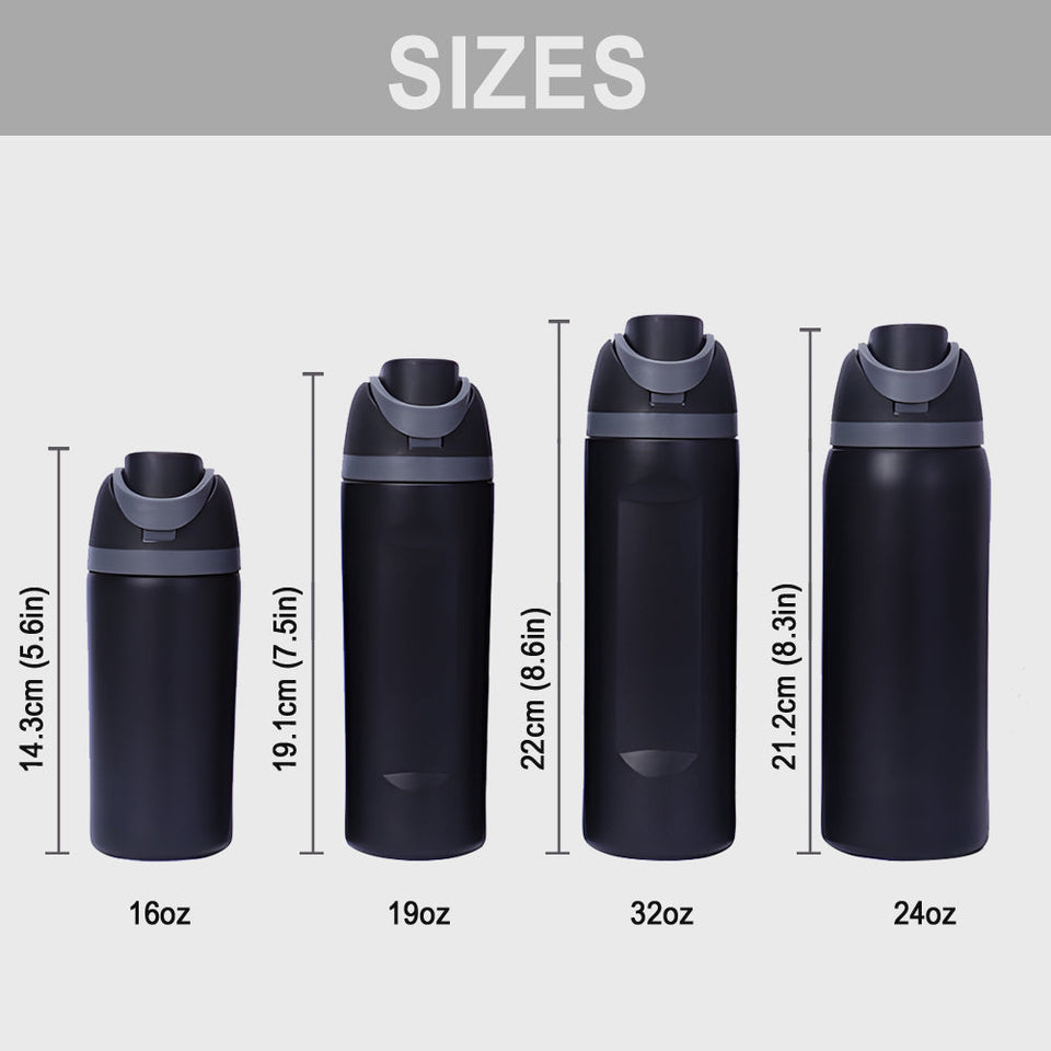 Pencil Alphabet Custom Name - Personalized Kid 2-In-1 Spout Water Bottle