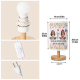 Sisters Are Different Flowers From The Same Garden - Personalized Sister Tableside Lamp With Wood Base