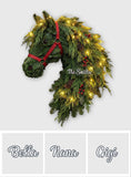 Horse Wreath - Personalized Horse LED Light Acrylic Sign