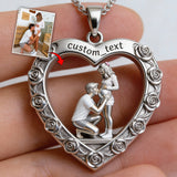 Best Family Ever - Personalized Family Shaped Metal Pendant Necklace