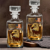 250th Anniversary - Personalized Bald Eagle Whiskey Glass